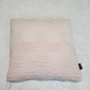 Ugg Offshore Cream Pink Wool Mohair Blend Knit Square Throw Pillow Bedding Decor